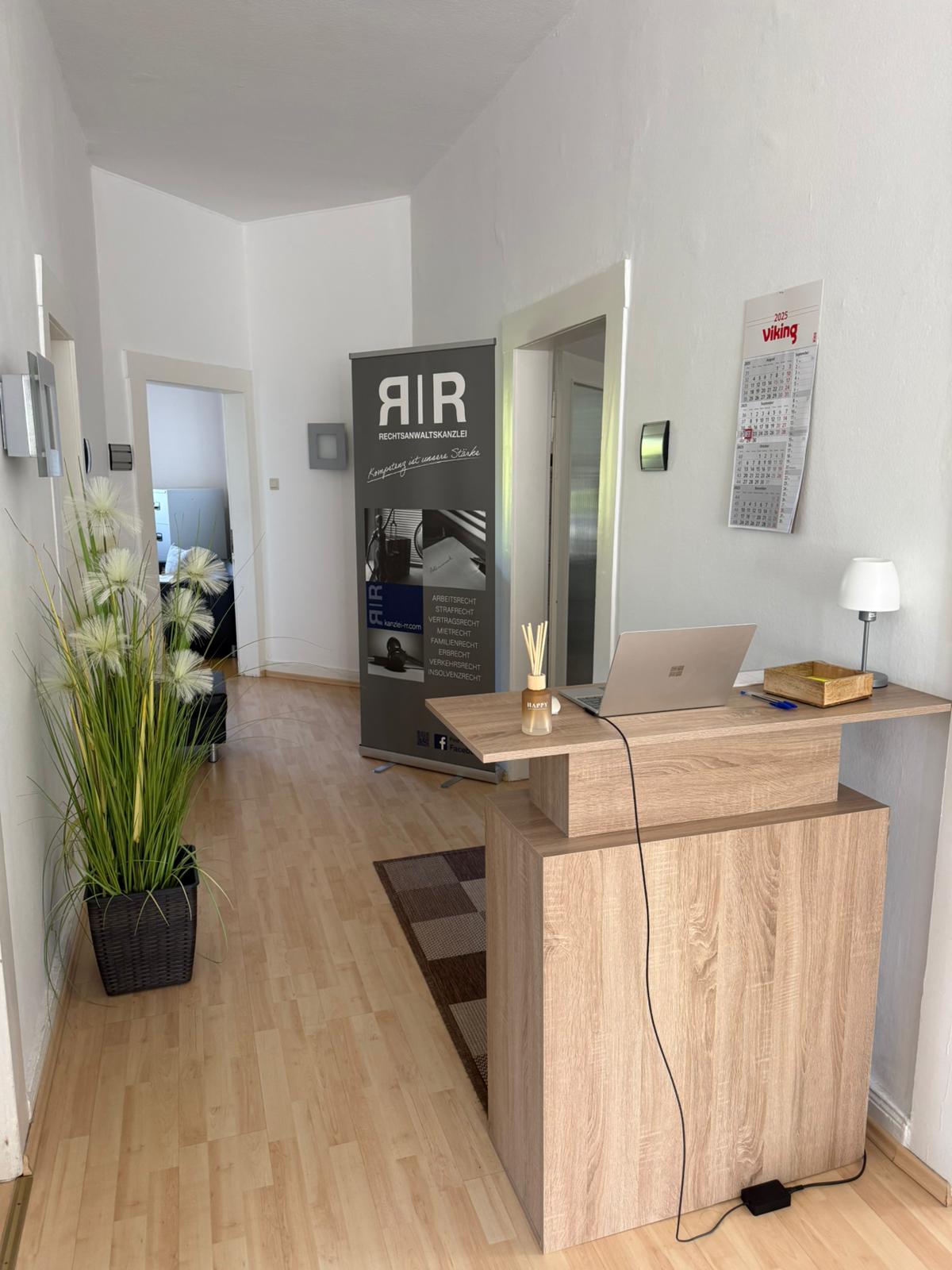 Empfangsbereich der RR Rechtsanwaltskanzlei